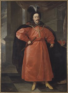 Jean II Casimir Vasa, roi de Pologne et grand duc de Lituanie - Schultz, Daniel, the Younger (1615-1683)による、ポーランド王John II Casimir Vasa (1609-1672)の肖像。キャンバスに油彩。寸法：210x154cm。ストックホルム国立博物館 作： Daniel Jerzy Schultz