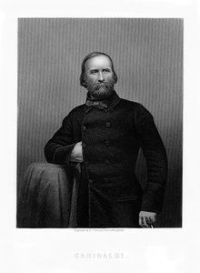 ジュゼッペガリバルディ、イタリアの愛国者、19世紀 作： Daniel John Pound