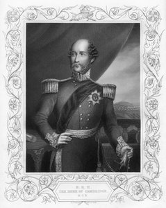 ジョージ王子1819-1904年、ケンブリッジ公爵、1857年。