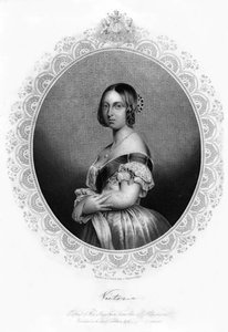 ビクトリア女王、c1850s。 作： Daniel John Pound