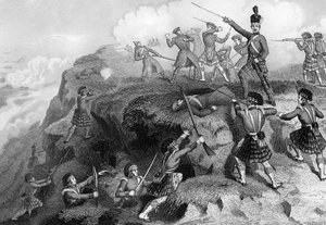 ロシアの攻撃を攻撃する高地人、アルマの戦い、1854年、1857年
