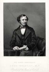 右名誉エドワードヘンリースタンレー、第15ダービー伯爵、イギリスの政治家、c1880。 作： Daniel John Pound
