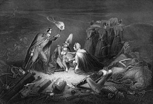アルマの戦場、戦いの夜、1854 1857。 作： Daniel John Pound