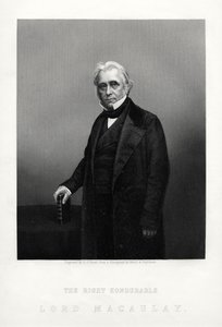トーマス・バビントン・マコーレー、イギリスの詩人、歴史家、ホイッグ党の政治家、c1880。 作： Daniel John Pound