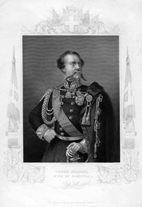 19世紀、サルデーニャ王ヴィクトルエマニュエル。 作： Daniel John Pound