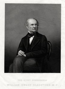 ウィリアム・エワートグラッドストーン国会議員、1880年英国自由首相。 作： Daniel John Pound