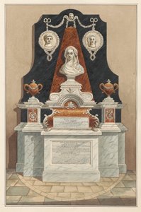 Memorial para Ann Tolson também para Caleb Cotesworth e Susannah, sua esposa da Igreja de Isleworth 作： Daniel Lysons