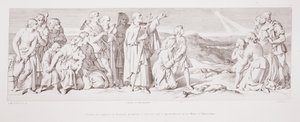 L.グルーナーによって刻まれた「ノーマン征服の物語」から1866 作： Daniel Maclise