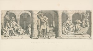 ハロルドとサクソン人はモントルイユ近くのボーレン城に監禁される 作： Daniel Maclise