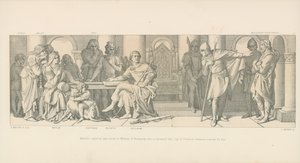 ハロルドの捕われの身がノルマンディーのウィリアムに発表されました。 作： Daniel Maclise