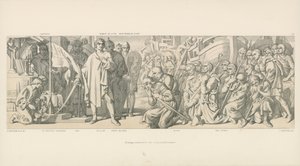 奉献されたバナーにレンダリングされたオマージュ 作： Daniel Maclise