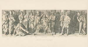 イングランド王としてのハロルドの戴冠式 作： Daniel Maclise