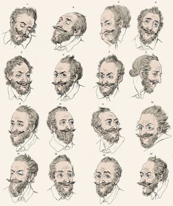 フランス王アンリ4世(1553-1610)の「人類の知識と愛を促進するための人相学に関するエッセイ」John Caspar LAVATER - Daniel Chodowieckiの後のエングレーヴィング。 作： Daniel Nikolaus (after) Chodowiecki