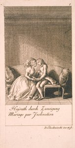 結婚の動機とその結果。 Bl。 1 作： Daniel Nikolaus Chodowiecki