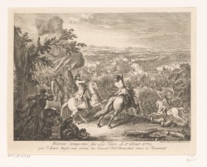 カフルの戦いでのルミャンツェフ将軍の勝利、1770年 Victoire remportée sur les Turces Le 1.r Aout 1770 par l