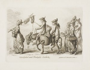 ベルリン近郊のフランツォージッシュ ブッフホルツ スパへの巡礼 作： Daniel Nikolaus Chodowiecki
