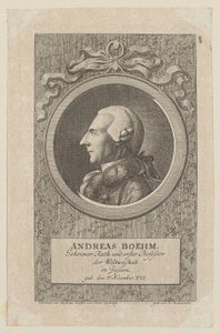 アンドレアス・ベームの肖像 作： Daniel Nikolaus Chodowiecki