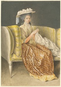 裁縫婦人の肖像 作： Daniel Nikolaus Chodowiecki