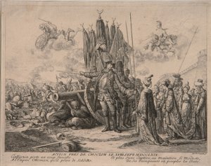 1769年、1769年、コーティン要塞の包囲戦におけるアレクサンドルミハイロビッチゴリツィン王子 作： Daniel Nikolaus Chodowiecki