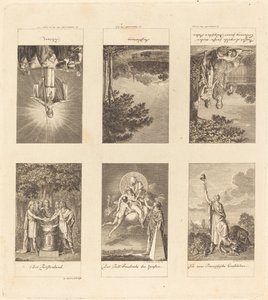 1780 年から 1790 年にかけての 6 つの大きな出来事 作： Daniel Nikolaus Chodowiecki