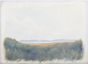 ホーリー島、1893年（紙と鉛筆） 作： Daniel Oliver