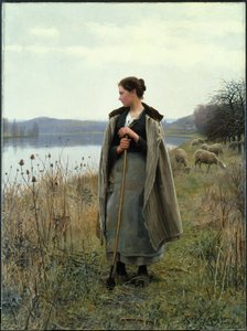 羊飼い、1896 作： Daniel Ridgway Knight