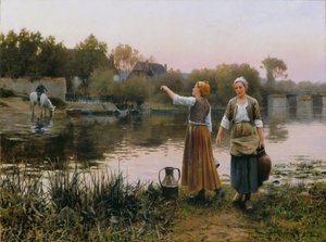水の運搬船 作： Daniel Ridgway Knight