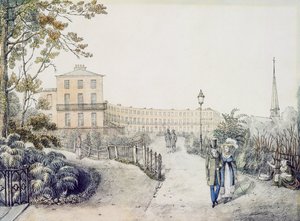クレセント、チェルトナム、1821 作： Daniel Thomas Egerton