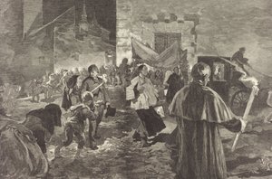 スペイン。 ヴィアティカム、1889年。 作： Daniel Urrabieta Vierge
