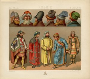 ロシアのドレス、1880 作： Daniel Urrabieta Vierge