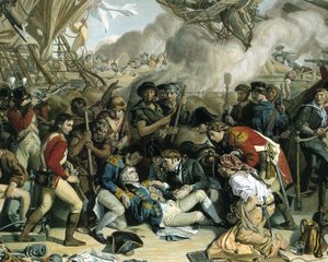 ネルソンの死、勝利の下部甲板の詳細、1863-65 作： Daniel after Maclise