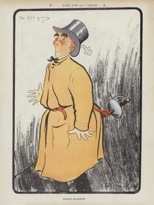 アルベールブラッスール、フランスのコメディアン、オペレッタの歌手。ル・リールのイラスト 作： Daniel de Losques