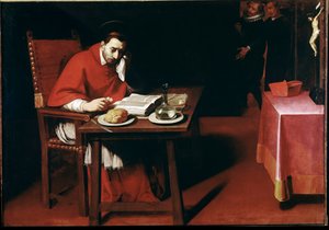 シャルル・ボロメオの若き日の姿を表現（絵画 作： Daniele Crespi