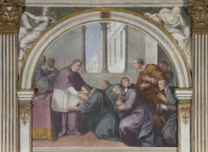 セントヒューとセントブルーノとその仲間たち、1629 作： Daniele Crespi