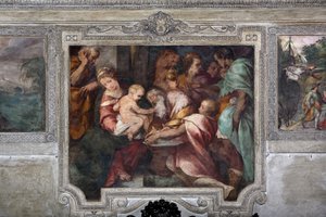 ダニエレ・クレスピ（1598-1630）によるマギのフレスコ画の礼拝 17世紀ミラノ、ゼベディアの聖アレッサンドロ教会