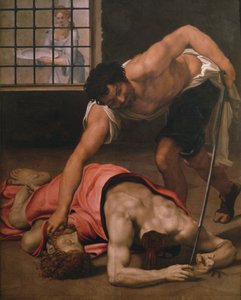 洗礼者聖ヨハネの斬首 作： Daniele da Volterra