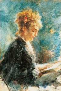 ダニエレ・ランツォーニ著「読者」 作： Danielle Ranzoni