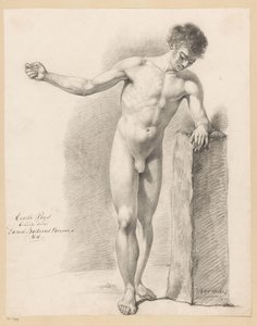正面から見た男性立裸体（一等1818年） 作： Daniël Batavus Voorman