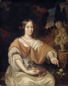 サラ・ポティ (1651-1705)、ヨハン・ファン・ボホーベンの妻 作： Daniël Haringh