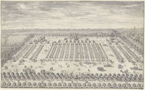 ハーグ近郊の野営地、1742年 作： Daniël Marot (II)