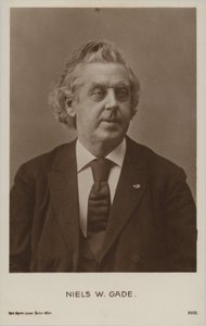 Niels Wilhelm Gade、デンマークの作曲家、指揮者、ヴァイオリニスト、オルガニスト、教師（1817-1890） 作： Danish Photographer