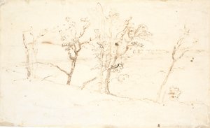 ユトランドの風景。 丘の間の湖 作： Dankvart Dreyer