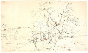 木々のある風景 作： Dankvart Dreyer