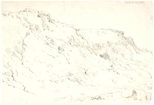 Bovbjerg の崖の一部 作： Dankvart Dreyer