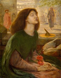 ベアタベアトリクス、1862 作： Dante Gabriel Charles Rossetti
