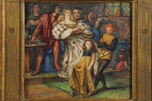 ボルジア、1851-59（紙にトイレ） 作： Dante Gabriel Charles Rossetti