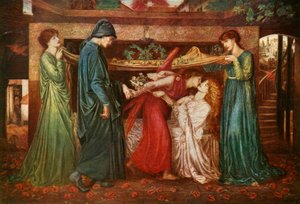 ダンテスドリーム、1871年、c1912 作： Dante Gabriel Charles Rossetti