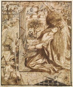 モクソンのテニスンのデザイン - セント・セシリア 作： Dante Gabriel Charles Rossetti