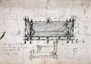 ソファのデザイン 作： Dante Gabriel Charles Rossetti