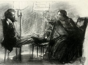 エリザベス・シドダルがロセッティを描いた、1853年、1947年。 作： Dante Gabriel Charles Rossetti